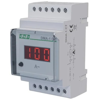 Digital current indicator, single-phase DMA-1-CT, semi-intermediate measurement. With programmable transformer ratio.