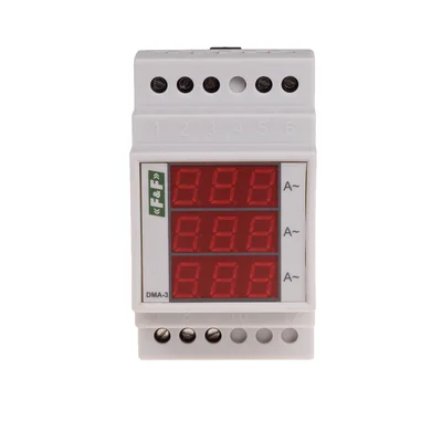 Digital current indicator, three-phase DMA-3 true RMS, 50/5A indirect measurement