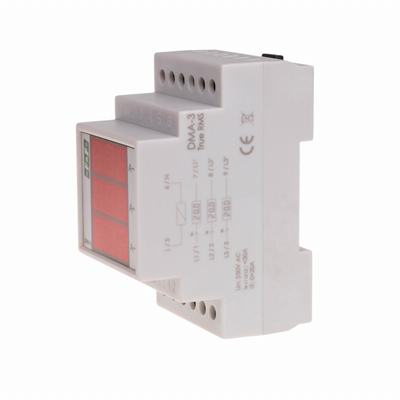 Digital current indicator, three-phase DMA-3 true RMS, indirect measurement 150/5A