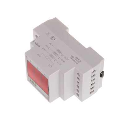 Digital indicator of current intensity, three-phase DMA-3, indirect measurement 200/5A