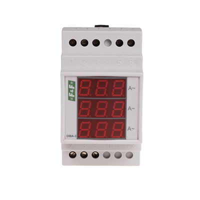 Digital indicator of current intensity, three-phase DMA-3, indirect measurement 40/5A