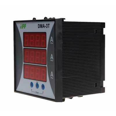 Digital indicator of three-phase current intensity DMA-3T