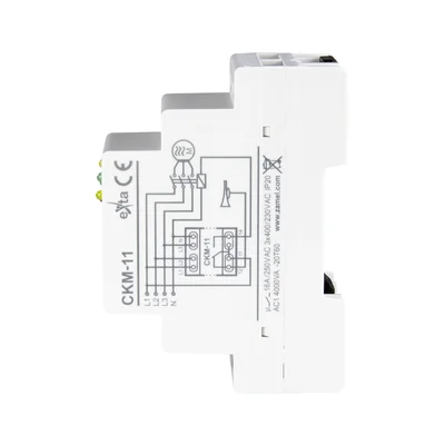 DIGITAL PHASE SEQUENCE AND PHASE LOSS SENSOR, 16A 2-MOD. TYPE: CKM-11