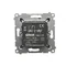 Digital thermostat with internal temperature sensor (module), matt bronze (metallic)