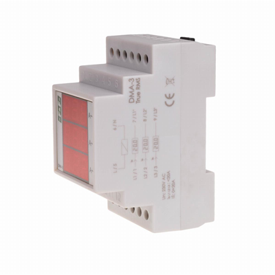 Digitale Stromanzeige, dreiphasig DMA-3 True RMS, 50/5A indirekte Messung