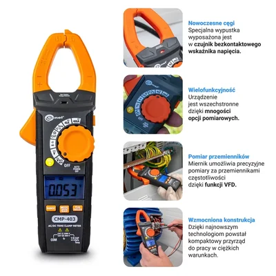 Digitales Strommesszangenmessgerät CMP-403