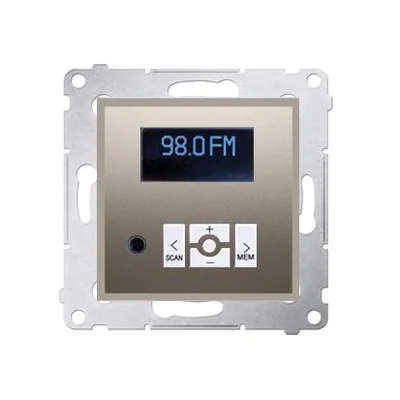 Digitální rádio s displejem (modul), zlaté (metalické)