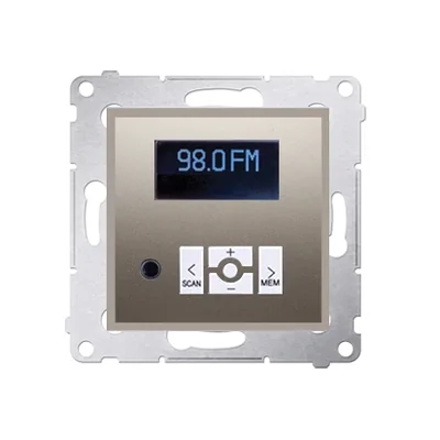 Digitální rádio s displejem (modul), zlaté (metalické)