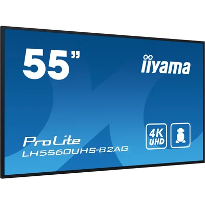 Digitální signage displej iiyama LH5560UHS-B2AG, 55" ELED VA 4K, 500cd/m2, Android 11, iisignage2, 24/7, 3xHDMI