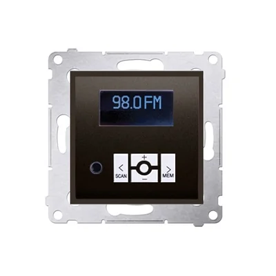 Digitalradio mit Display (Modul), mattbraun (metallic)