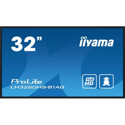 DigitalSignage iiyama LH3260HS-B1AG schermo 32" ELED VA FHD, 500cd/m2, Android11, iisignage2, 24/7, 3xHDMI