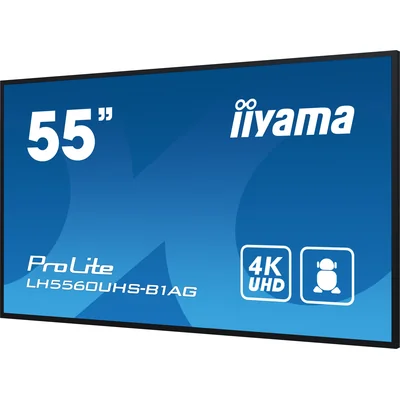 DigitalSignage iiyama LH5560UHS-B1AG screen 55" ELED VA 4K, 500cd/m2, Android11, iisignage2, 24/7, 3xHDMI