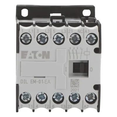 DILEM-01-G-EA (24 V CC) Contattore miniaturizzato, 4 kW/400 V, controllo a 24 V CC