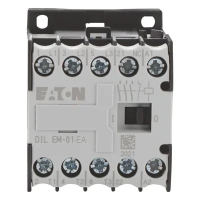 DILEM-01-G-EA (24 V CC) Contattore miniaturizzato, 4 kW/400 V, controllo a 24 V CC