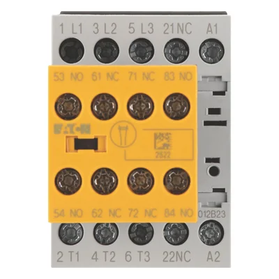 DILMS12-23 (230V 50HZ, 240V 60HZ) Contattore di sicurezza 12A, 3P + 2Z + 3R, controllo CA