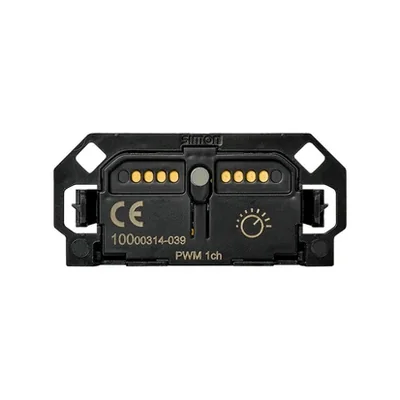 Димер для світлодіодної стрічки Simon 100 W100-10000314x-039 (механізм 1/2, без монтажної рамки), 120 Вт при 12 В пост. струму / 240 Вт при 24 В пост. струму