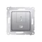 Dimmer a due pulsanti (modulo) 40-500 W (300 VA) argento (metallizzato)