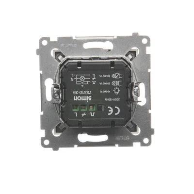 Dimmer a due pulsanti (modulo) 40-500 W (300 VA), marrone opaco metallizzato