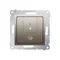Dimmer a due pulsanti (modulo) 40-500 W (300 VA), oro metallizzato