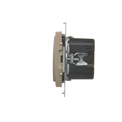 Dimmer a due pulsanti (modulo) 40-500 W (300 VA), oro metallizzato