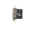 Dimmer a due pulsanti (modulo) 40-500 W (300 VA), oro metallizzato