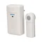 DISCO Wireless doorbell DC, 230V 80dB 100m with learning system, white