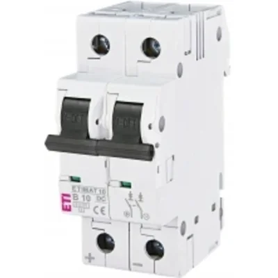 Disjoncteur DC ETIMAT10 2P 6kA B 10A DC