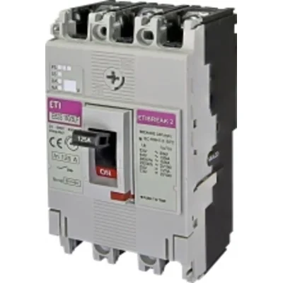 Disjoncteur de puissance EB2S 160/3LF 125A 3P, 16 kA, déclenchement TM (non réglable)