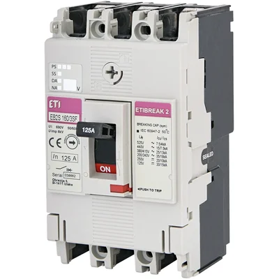 Disjoncteur de puissance EB2S 160/3SF 125A 3P, 25 kA, déclenchement TM (non réglable)