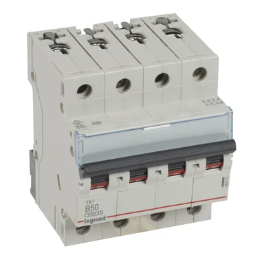 Disjoncteur de surintensité S 304 4P B 50A 6000A série TX3