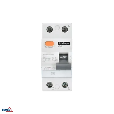 Disjoncteur différentiel bipolaire 40 A 30 mA SCHELINGER