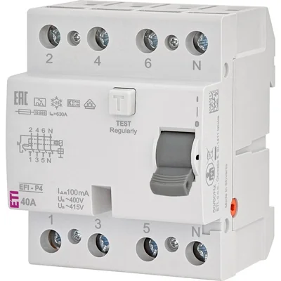 Disjoncteur différentiel EFI-P4 A 40/0,1
