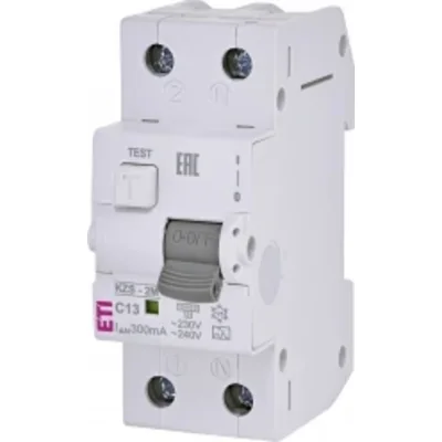 Disjoncteur différentiel KZS-2M A C13/0,3 avec protection contre les surintensités
