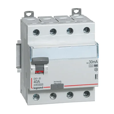 Disjoncteur différentiel P 304 4P 40A 30MA TYPE F (HPI) SÉRIE DX3