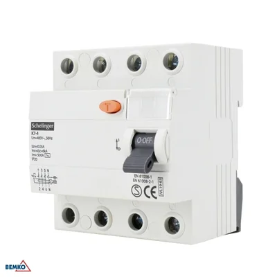 Disjoncteur différentiel SCHELINGER 4P 40A 30mA