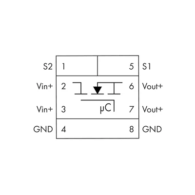 Disjoncteur électronique ; 1 canal ; tension d'entrée 24 V CC ; 8 A ; contact de signalisation