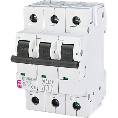Disjoncteur ETIMAT 10 3p C1,6