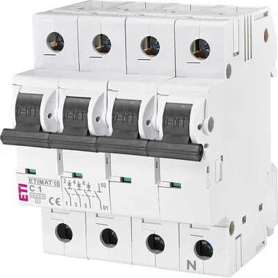 Disjoncteur ETIMAT 10 3p+N C1