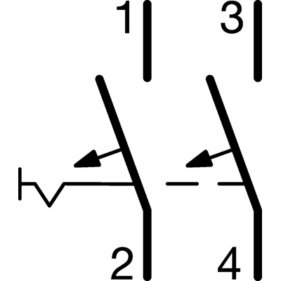 Disjoncteur MCB 10kA 2 pôles 0,5A Caractéristique C