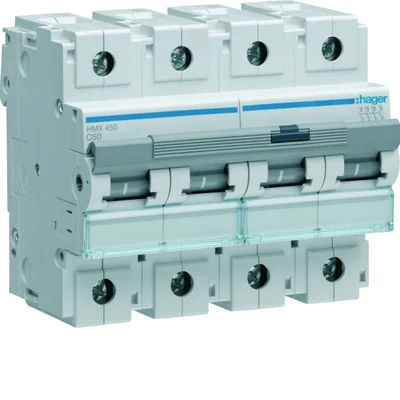Disjoncteur MCB 50kA 4P C 50A