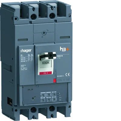 Disjoncteur MCCB h3+ P630 LSI 3x630A 40kA