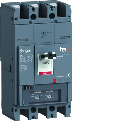 Disjoncteur MCCB h3+ P630 TM 3x630A 50kA