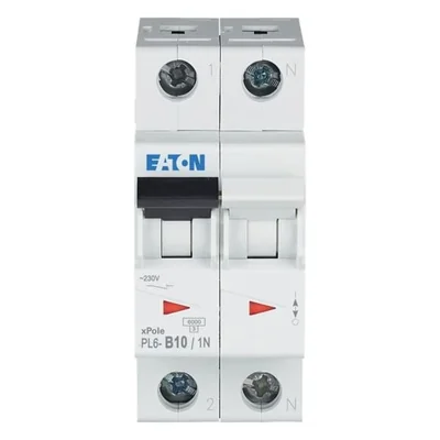 Disjoncteur miniature 6kA 1 pôle, 10A, B-Char