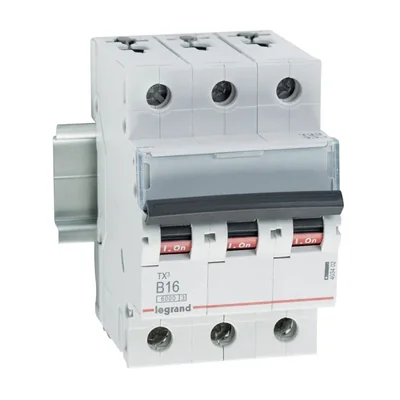 Disjoncteur TX3 S 303 3P B 16A 6000A