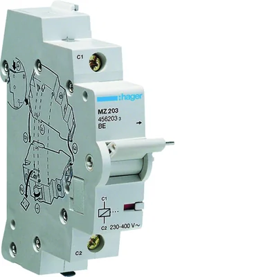 Disparador de corriente de funcionamiento para disyuntor miniatura 110-130V DC/230-415V AC