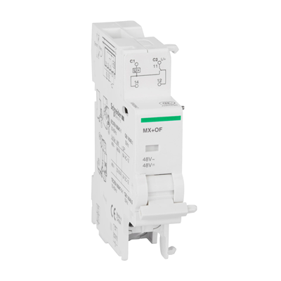 Disparador en derivación Acti9 con contacto MX+OF-48 1CO 48VAC/DC