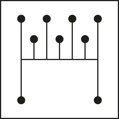 Distribuční blok DB1-N modrý