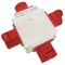 Distributeur d'alimentation IP44 fiche 16A/5st + prise 3x16A/5st.