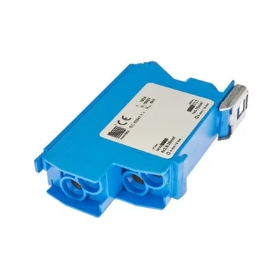 Distribution block, Al/Cu, 1x4-70mm2 / 4x2.5-25mm2, 160A, 600V, blue