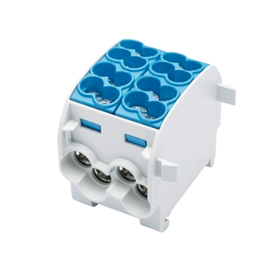 Distribution block - branch Al/Cu 80120 SIMBLOCK blue